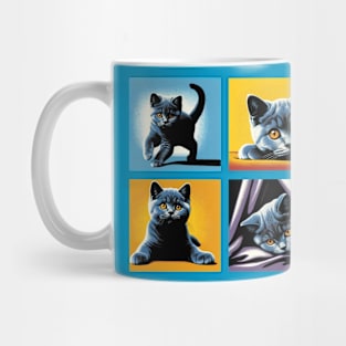 Chartreux Pop Art - Cute Kitties Mug